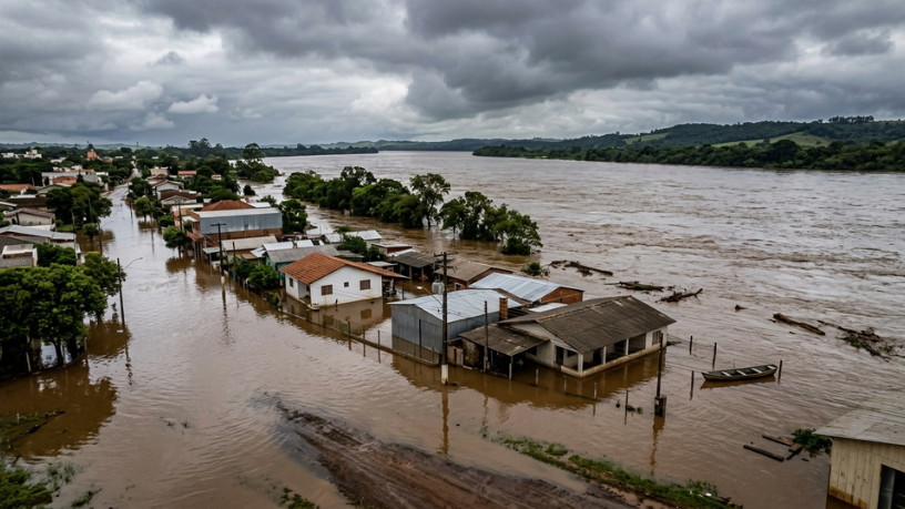 Rio Uruguai entra em alerta de inundação no RS: o que moradores de São Borja precisam saber